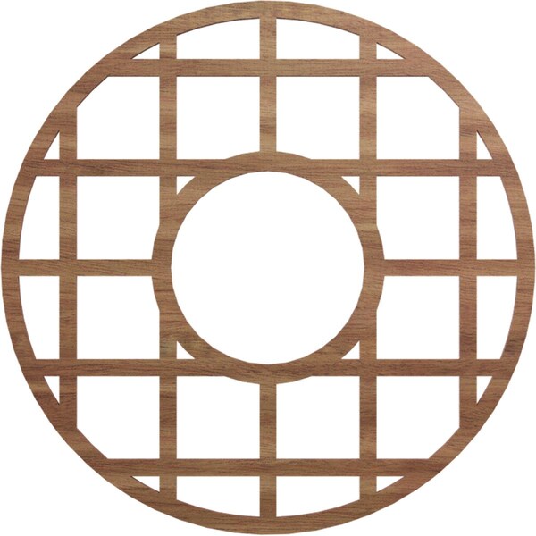 Ekena Millwork O'Neal Wood Fretwork Pierced Ceiling Medallion, Walnut, 22"OD x 8"ID x 1/4"T CMWP22X22X0250ONWA - main